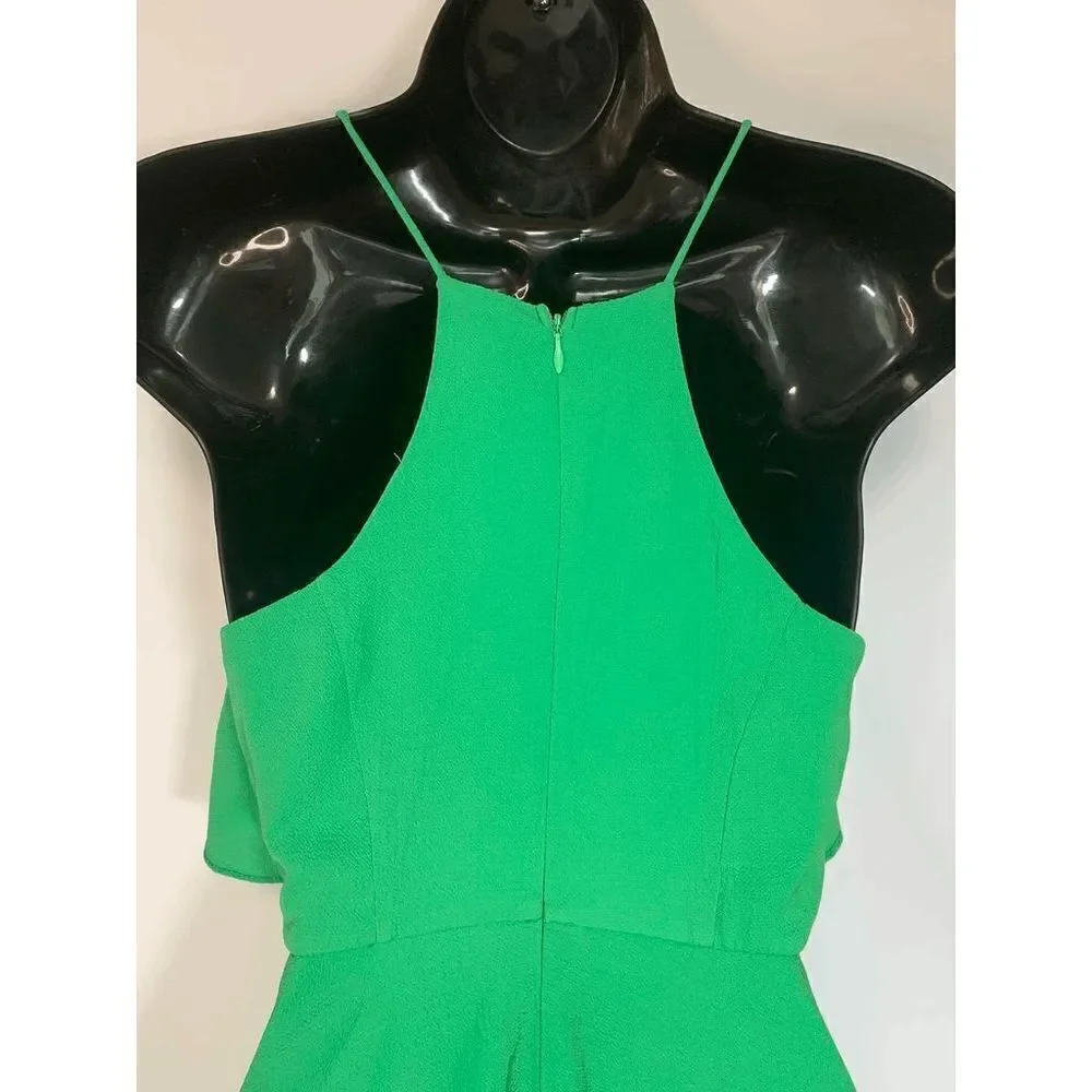She + Sky Kelly Green Halter Mini Dress - Picture 8 of 9